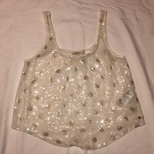 Sequined Abercrombie and Fitch tank top